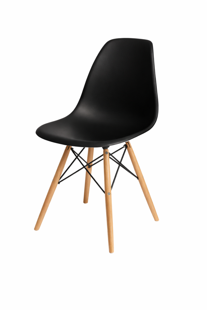 كرسي اكريلك اسود