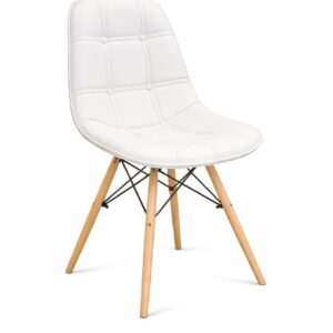 كرسي اكريلك منجد ابيض