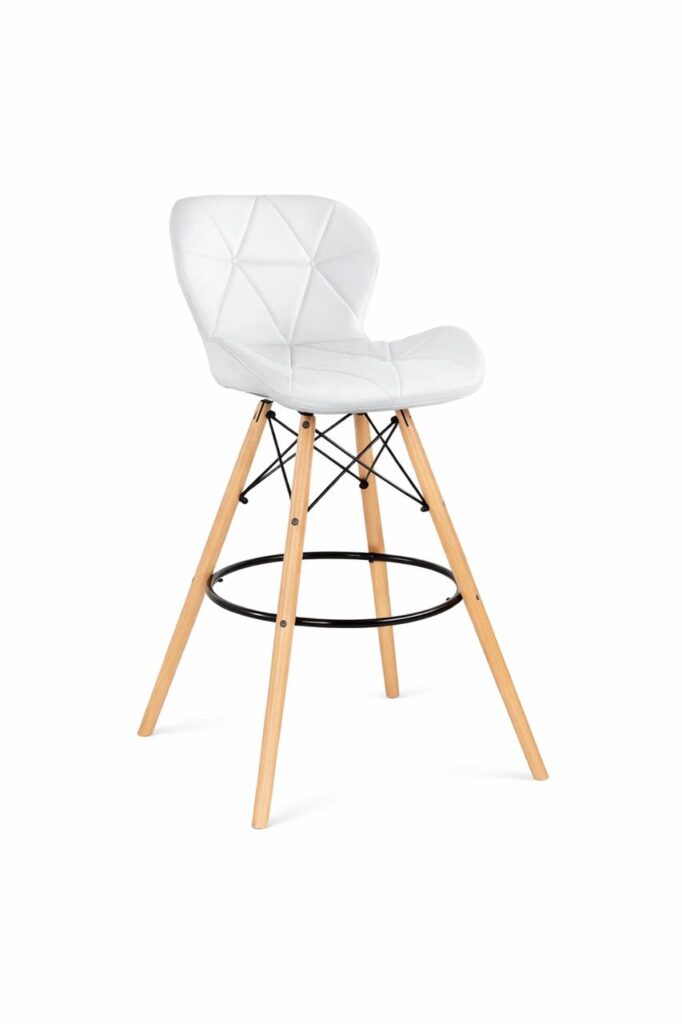 كرسي تنجيد ابيض