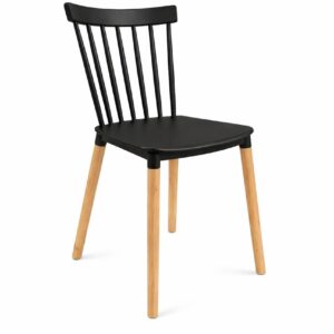 كرسي خرزان اسود